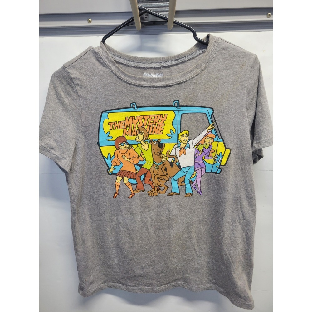 Scooby-Doo Mystery Machine Graphic T-Shirt Mens‎ Medium Gray Short Sleeve